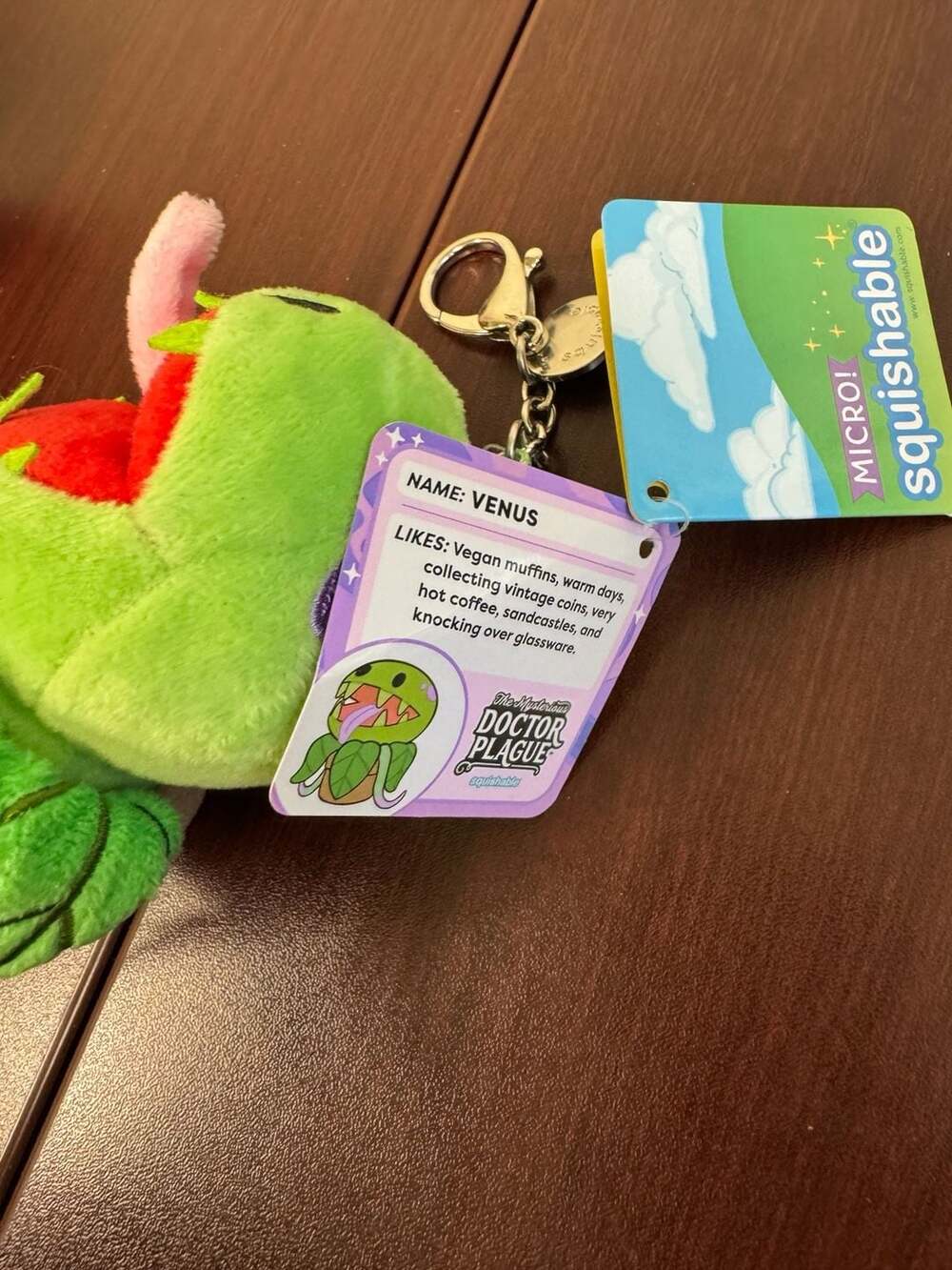 New Plague Doctor Micro Venus Flytrap Keychain Bag Charm - Picture 3 of 3